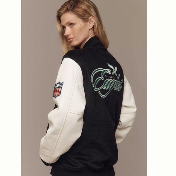 NWT Mitchell & Ness NFL Philadelphia Eagles Varsity Jacket - Picture 2 of 3